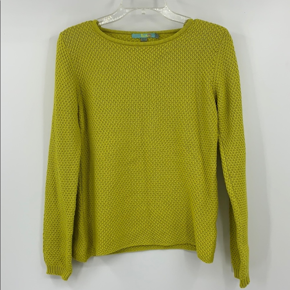 BODEN yellow green knit sweater